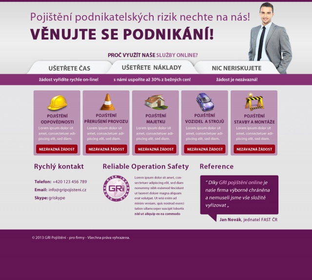 On-line aplikace GRI pojištění